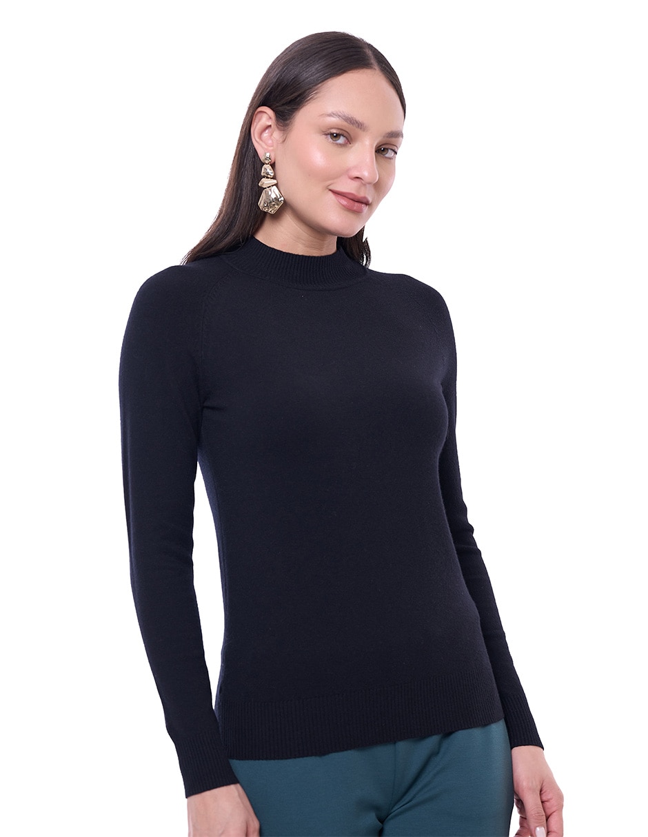 Suéter cuello alto para mujer