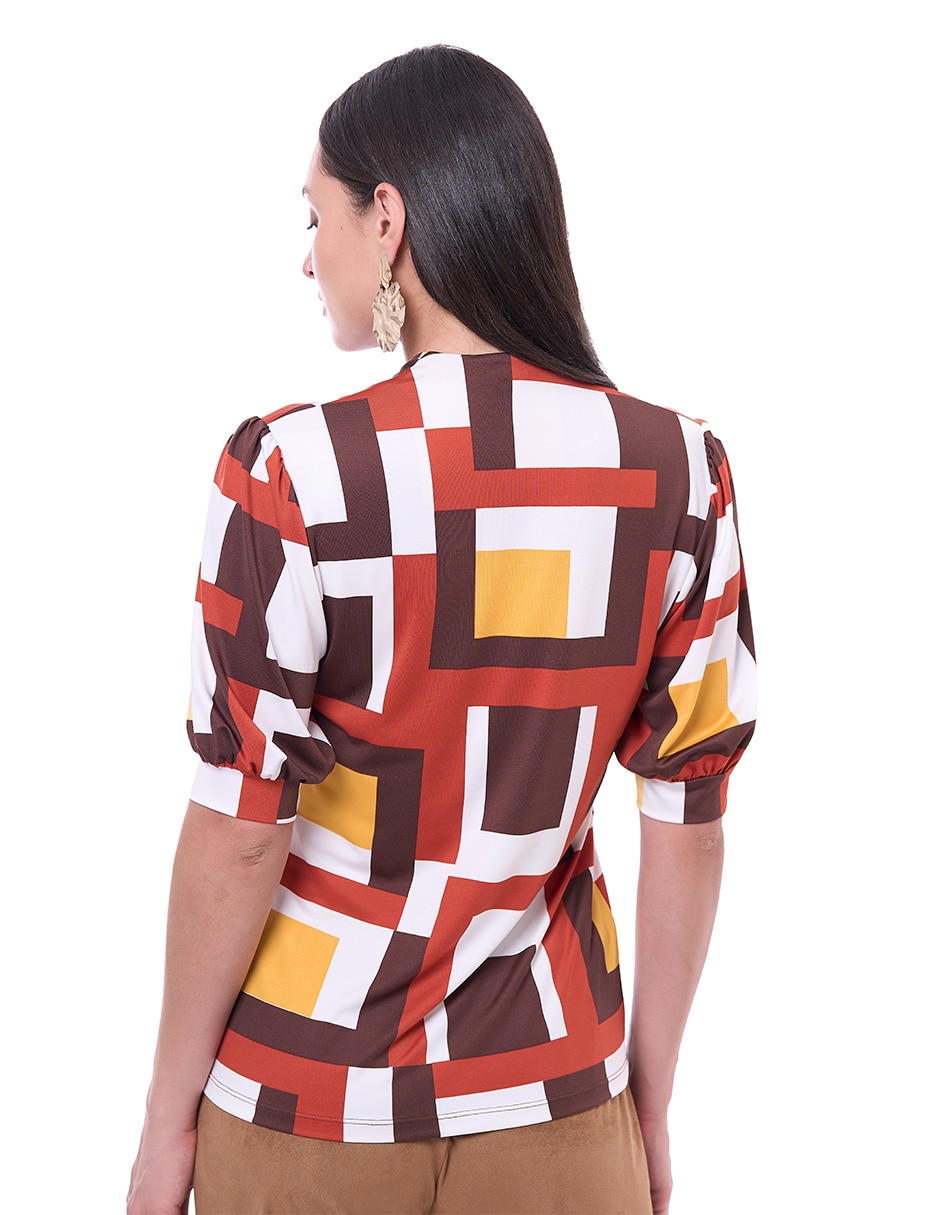 Blusa Adolfo Dominguez manga al codo para mujer 4