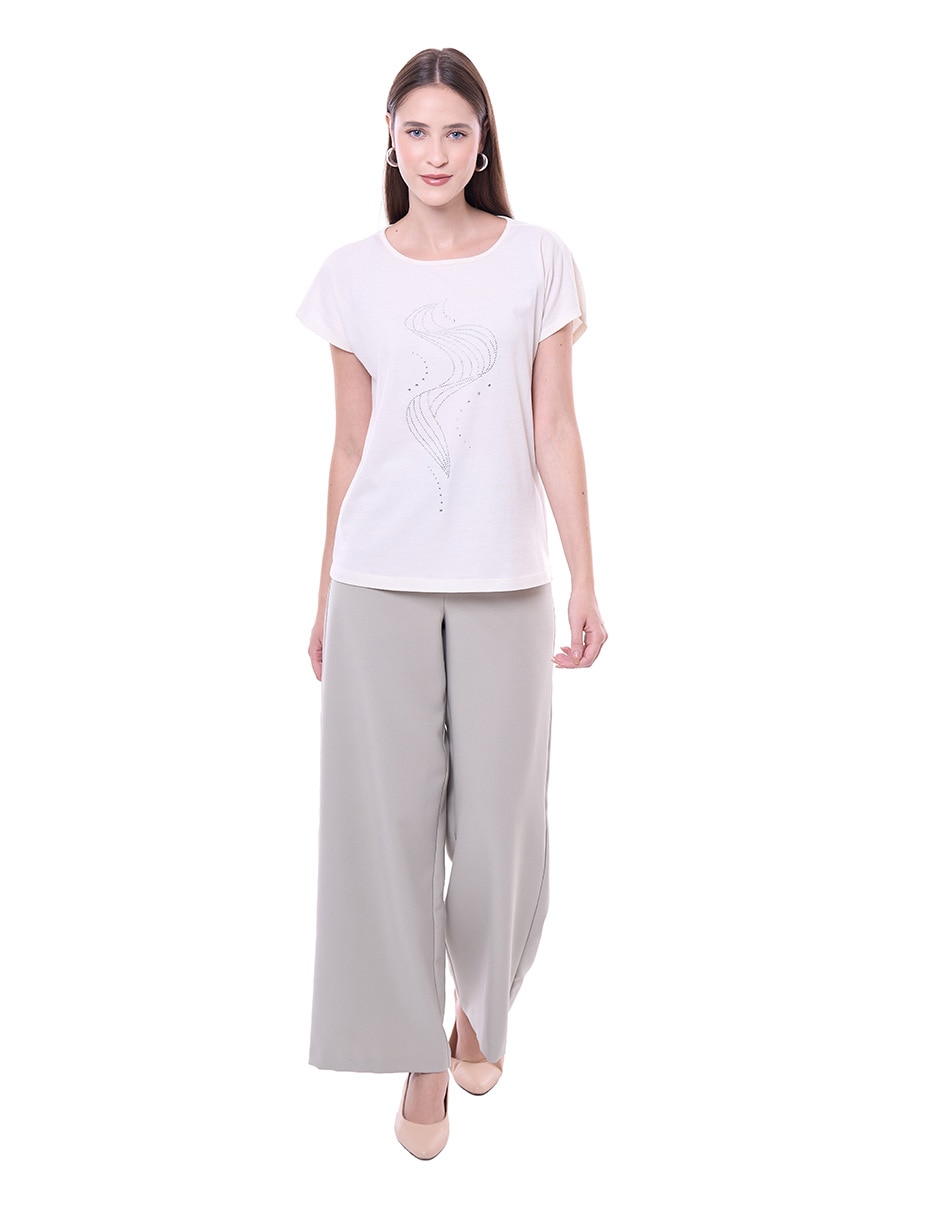 Blusa mujer manga corta para mujer 4