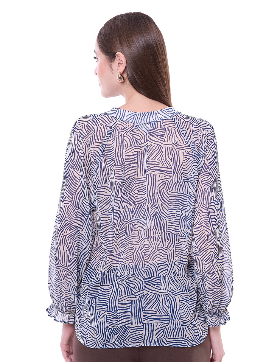 Blusa Adolfo Dominguez manga al codo para mujer 4