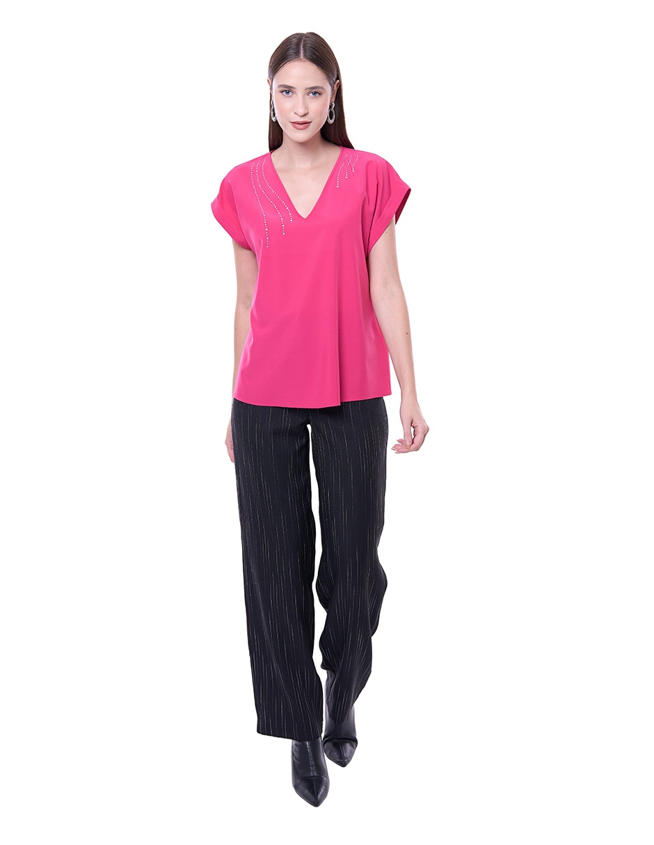 Blusa mujer manga corta para mujer 3