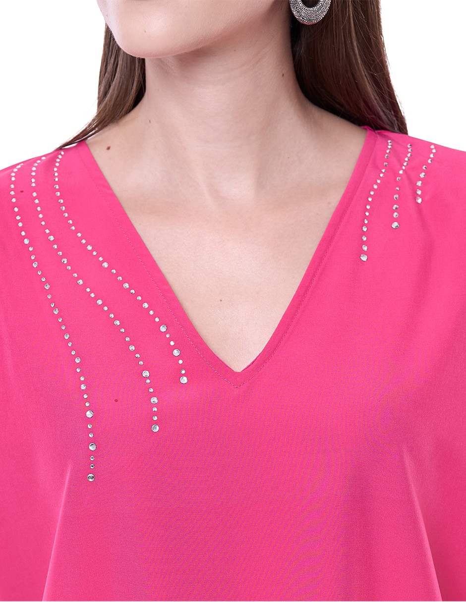 Blusa mujer manga corta para mujer 2