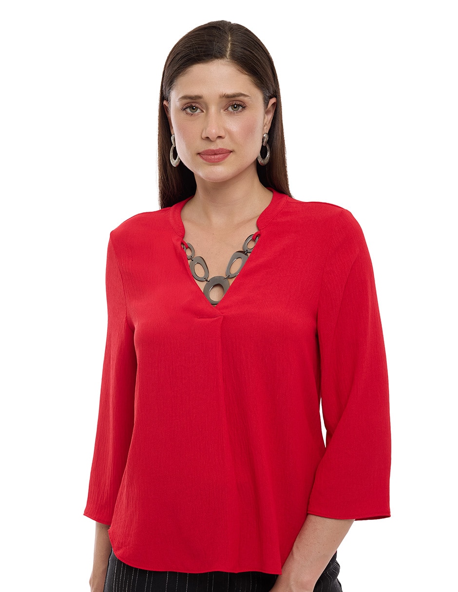 Blusa manga 3/4 para mujer Blusa manga 3/4 para mujer