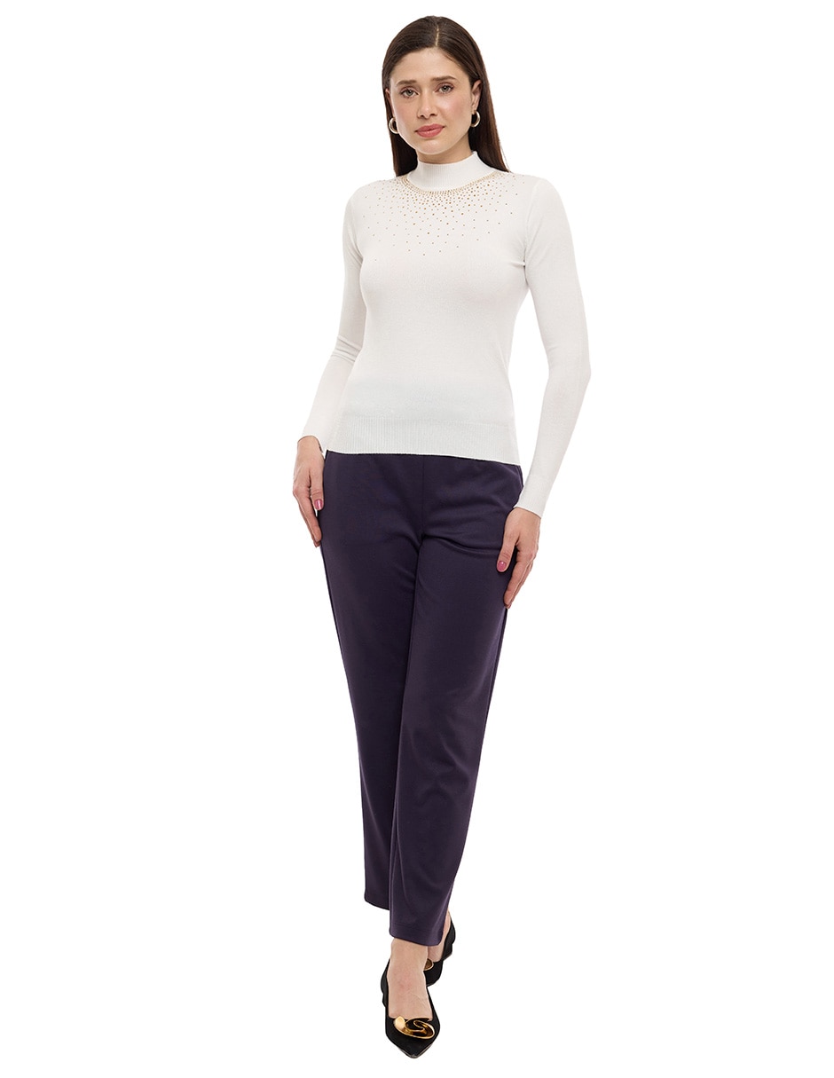 Suéter cuello alto para mujer 4