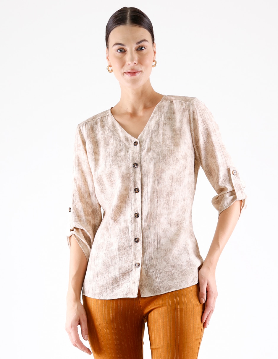 Blusa manga 3/4 para mujer Blusa manga 3/4 para mujer