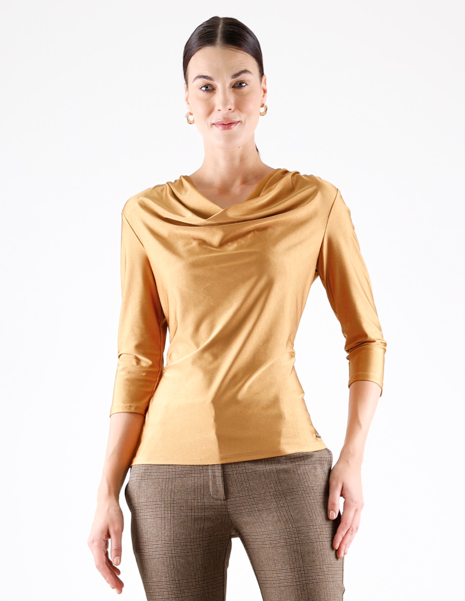 Blusa manga 3/4 para mujer Blusa manga 3/4 para mujer