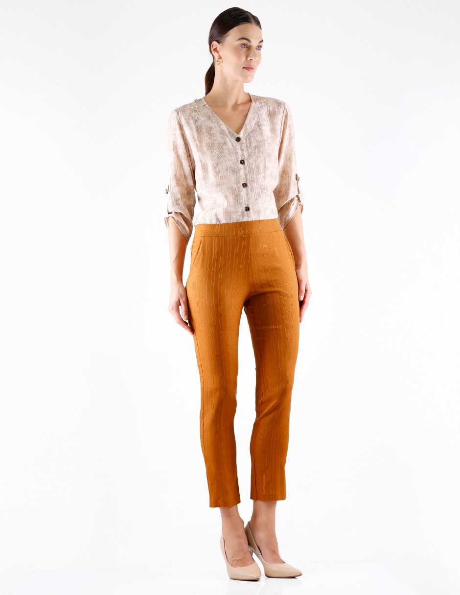Pantalón regular regular para mujer