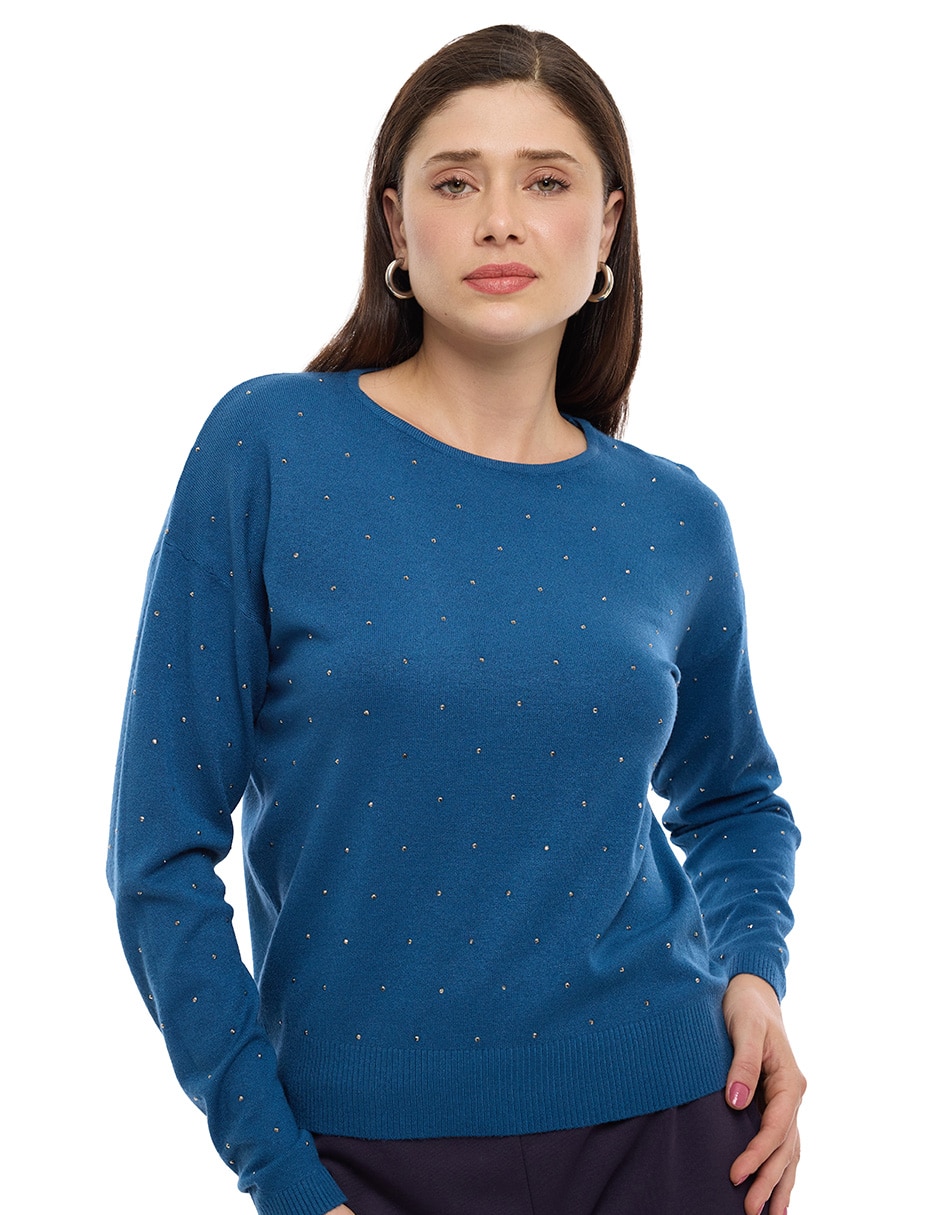 Suéter cuello redondo para mujer Suéter cuello redondo para mujer