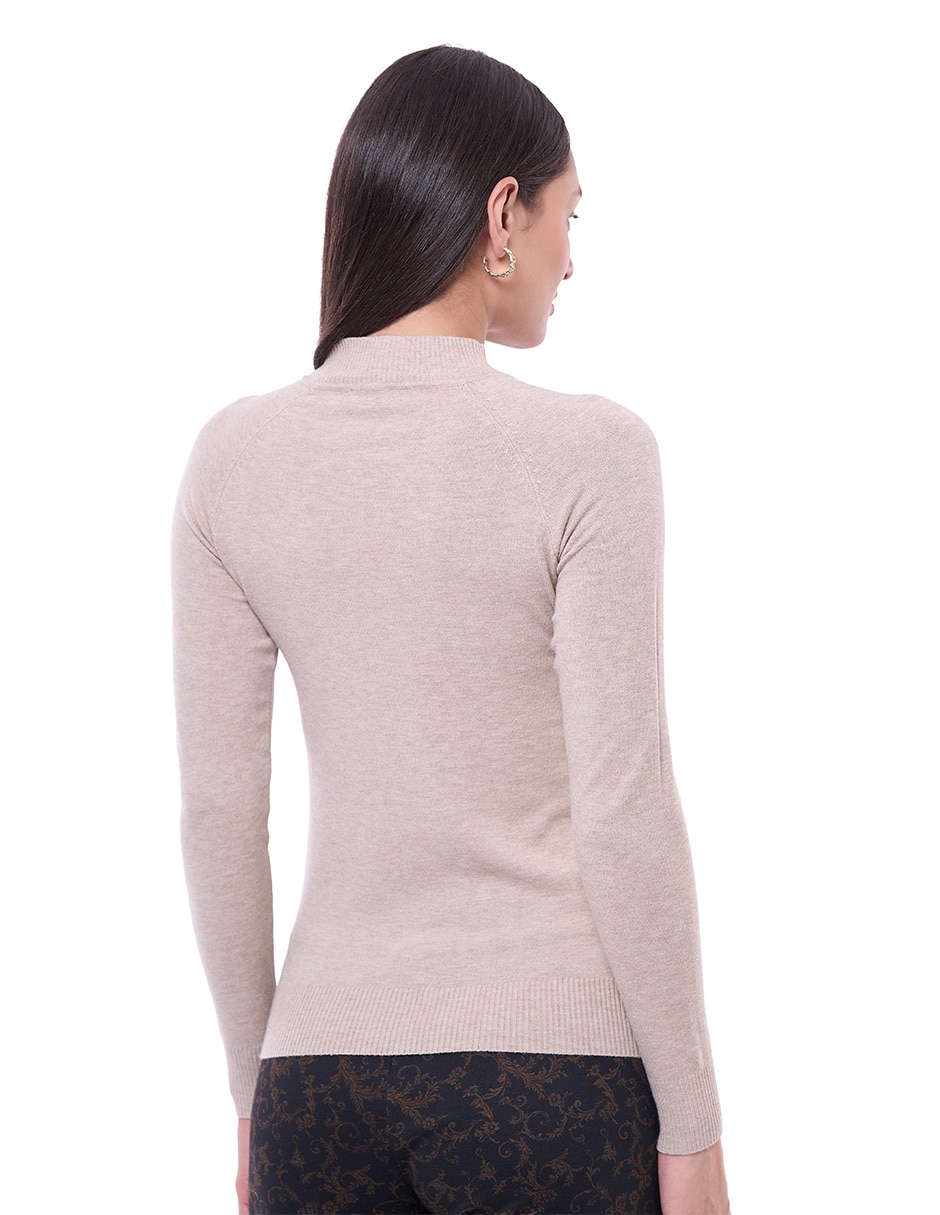 Suéter cuello alto para mujer 3