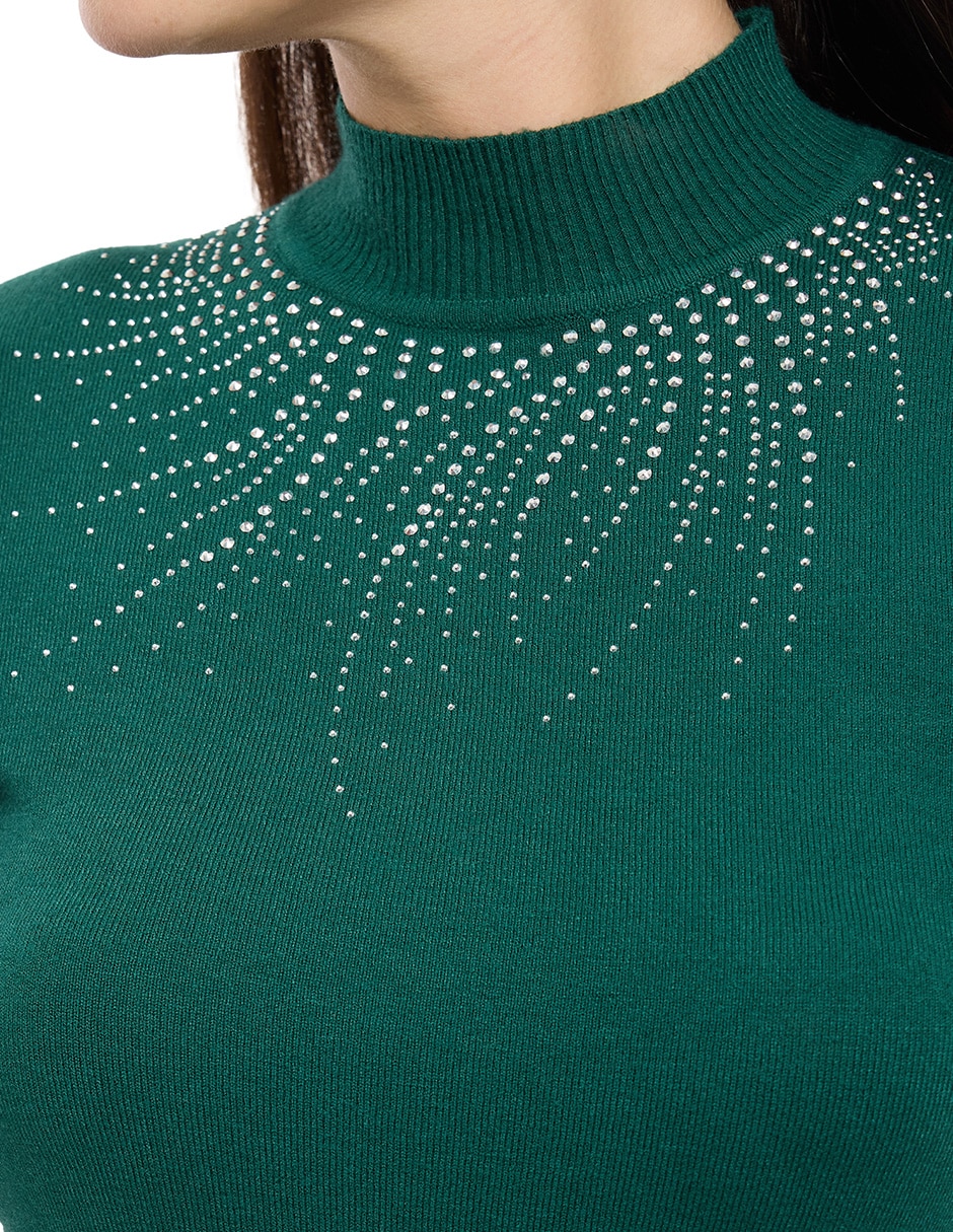 Suéter cuello alto para mujer 2