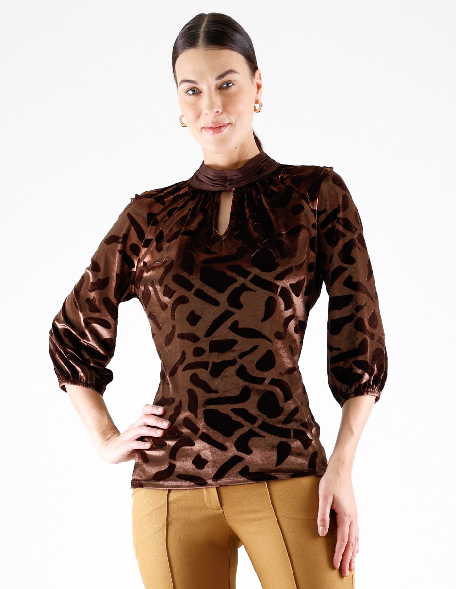 Blusa manga 3/4 para mujer