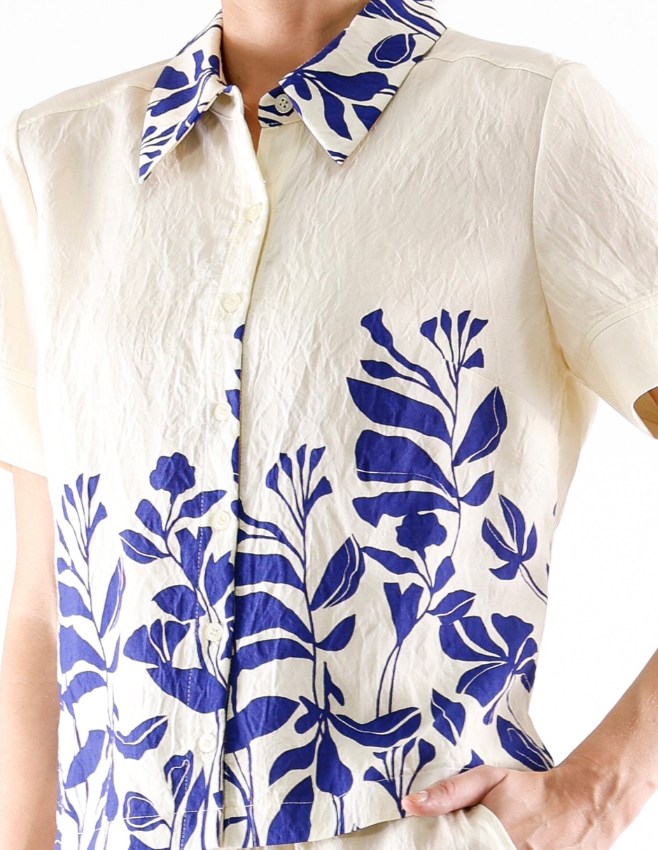 Blusa manga corta para mujer 4