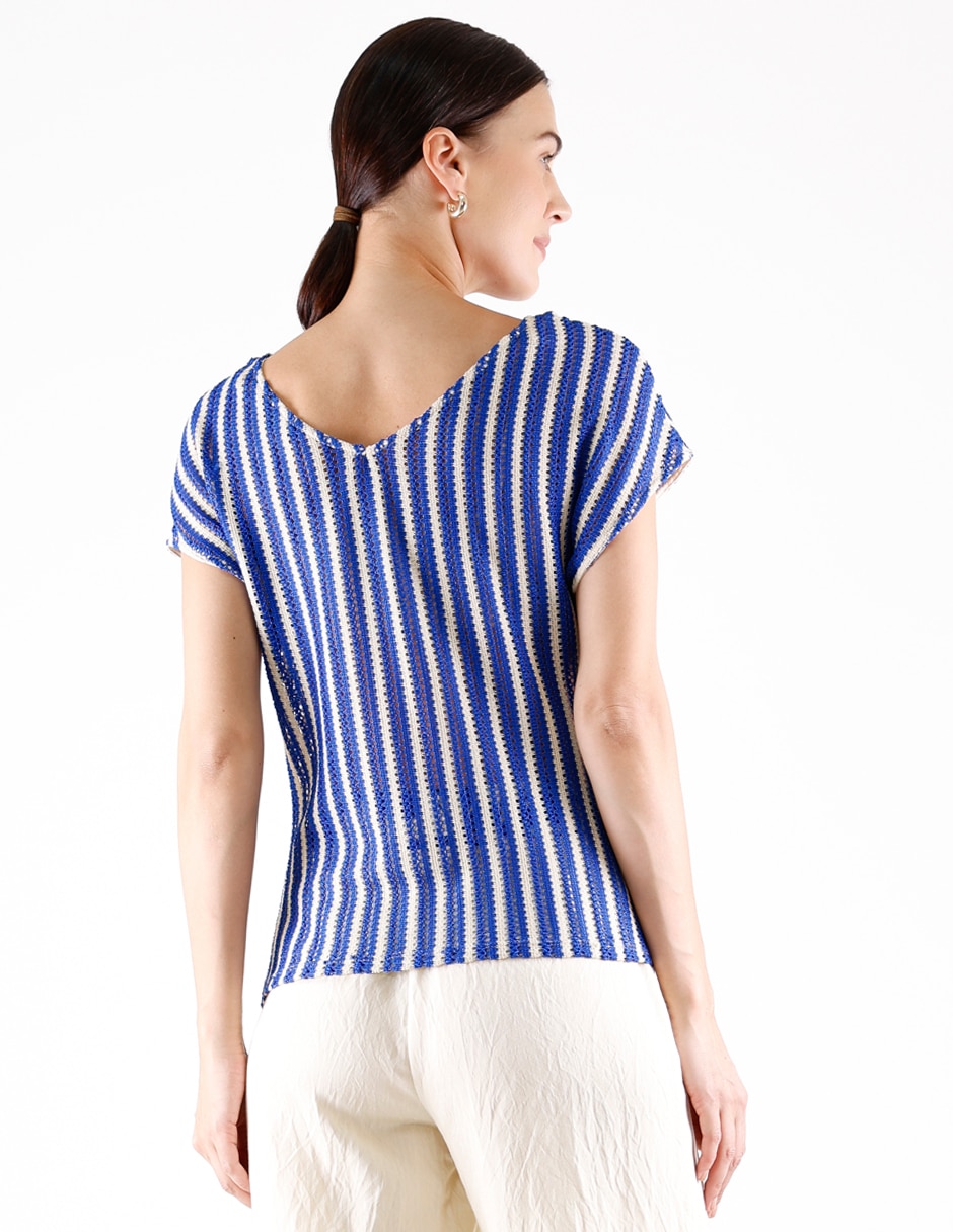 Blusa manga corta para mujer 4