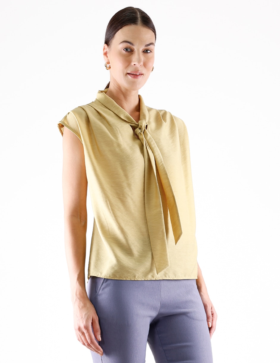 Blusa manga corta para mujer