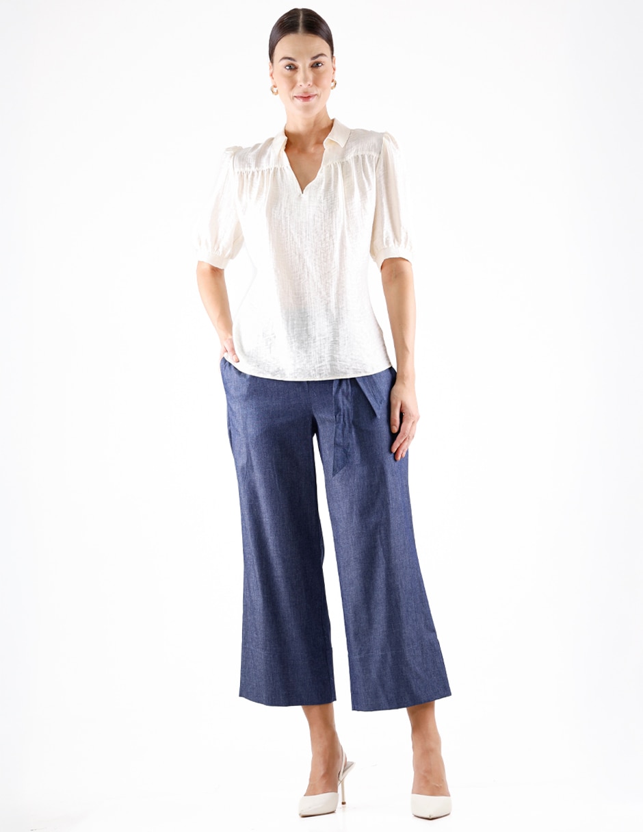 Blusa manga al codo para mujer 3