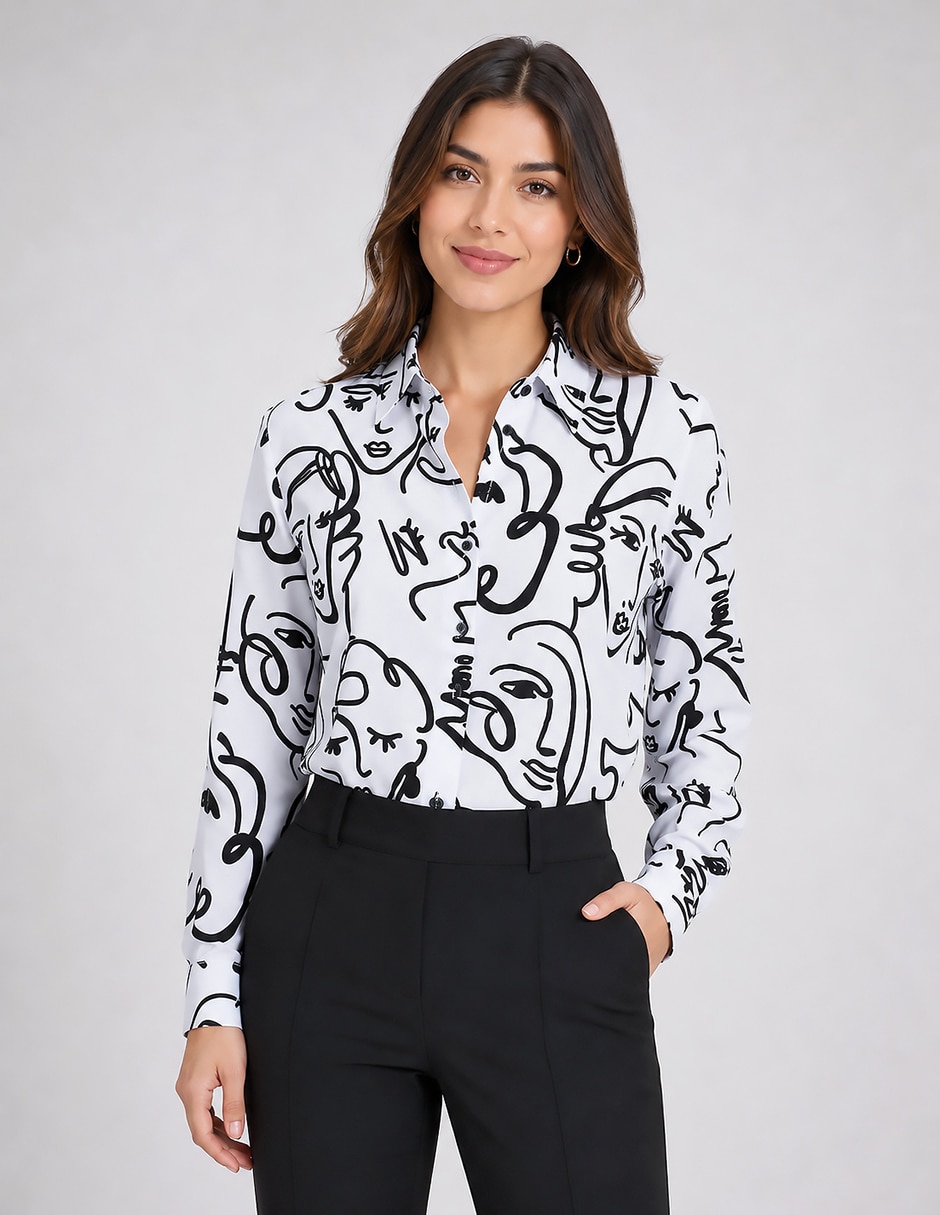 Blusa manga larga para mujer Blusa manga larga para mujer
