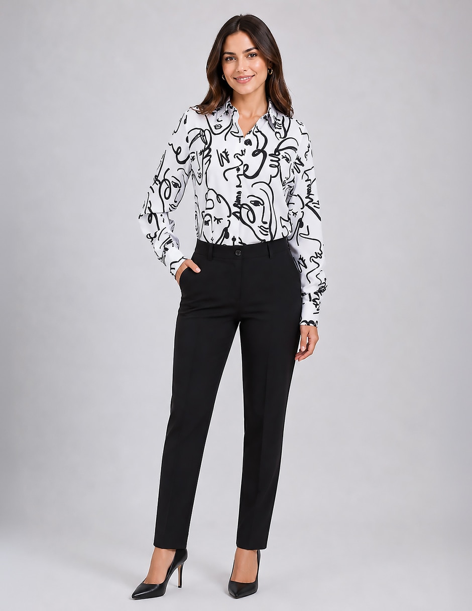 Blusa manga larga para mujer 4
