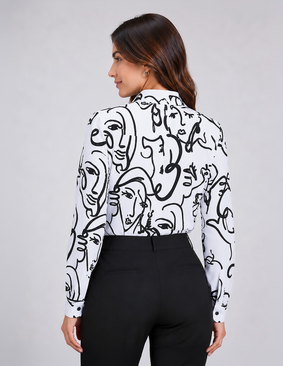 Blusa manga larga para mujer 3
