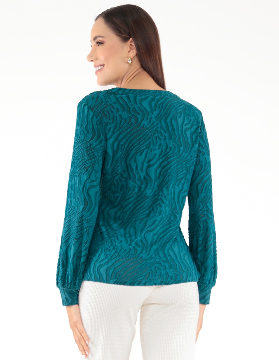 Blusa manga larga para mujer 2