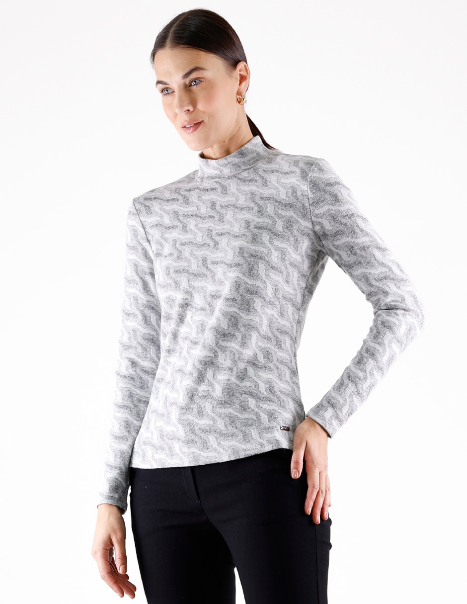 Blusa manga larga para mujer