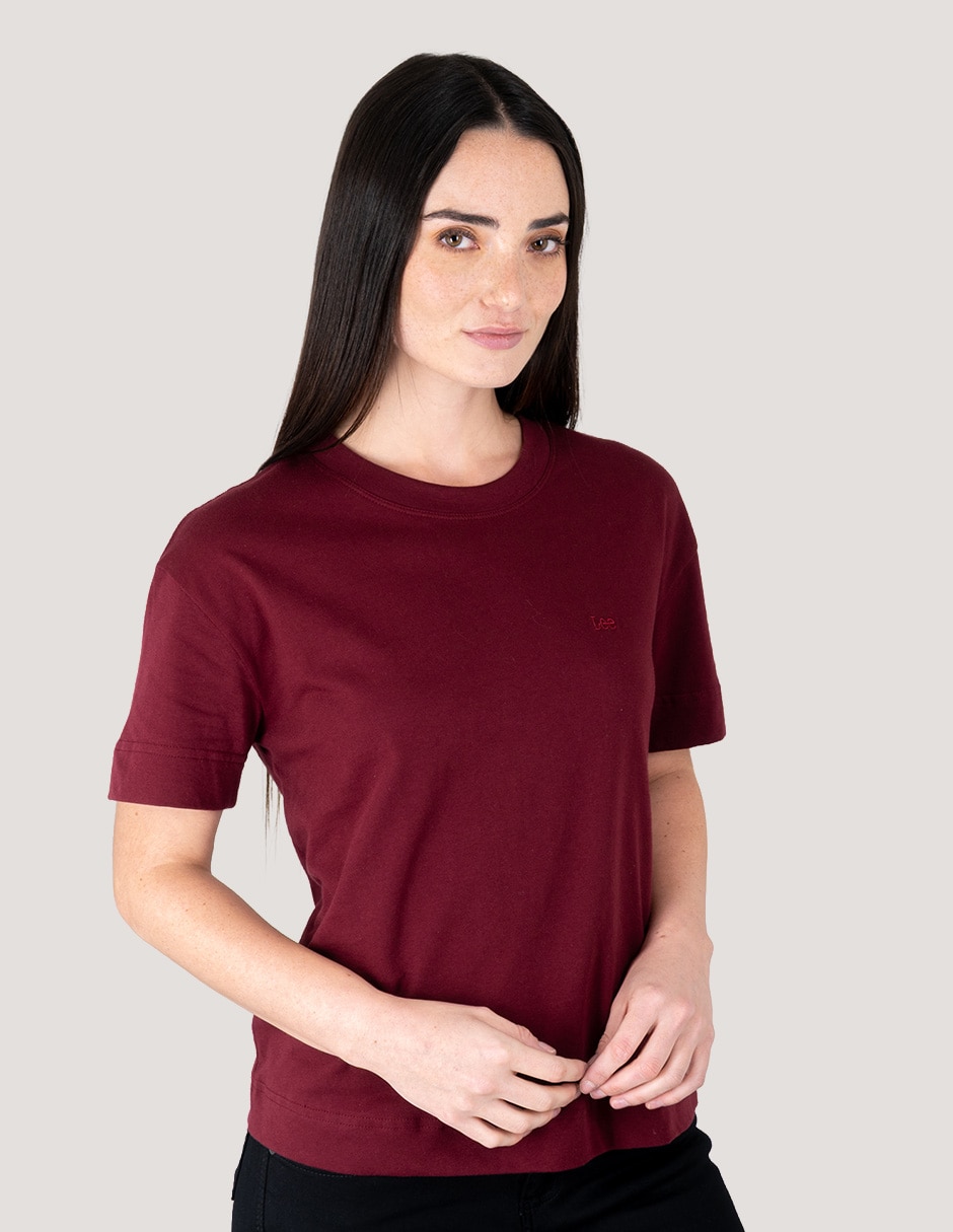 Playera manga corta playera mujer cuello redondo para mujer 3