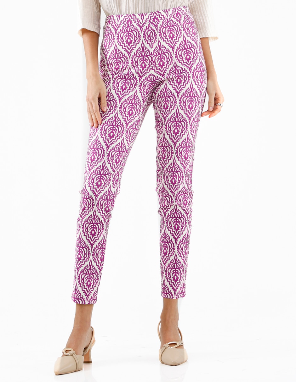 Pantalón aplioca regular para mujer