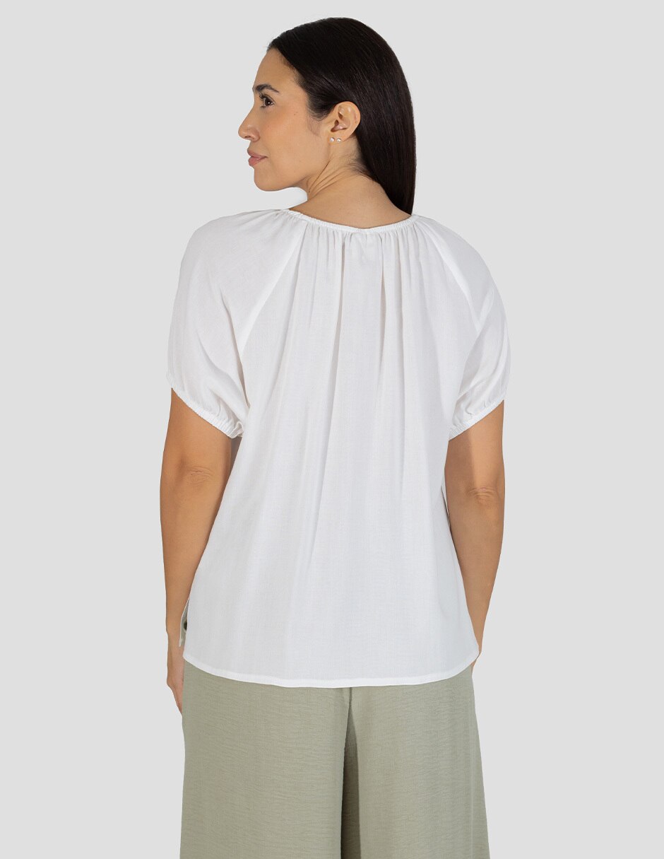 Blusa manga corta para mujer 3
