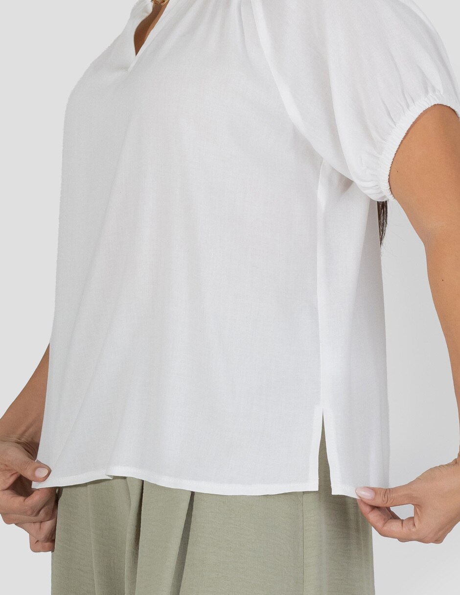 Blusa manga corta para mujer 5
