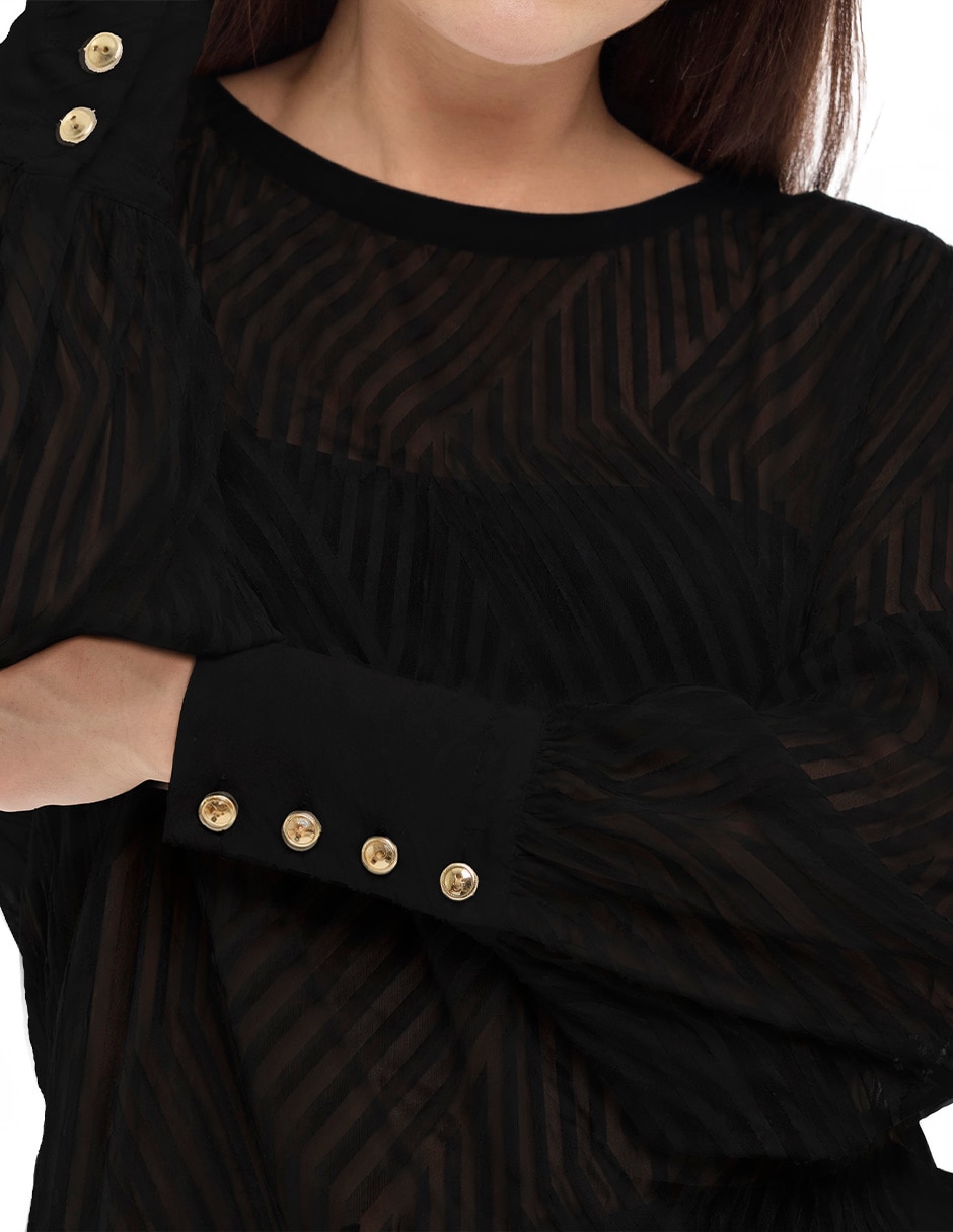 Blusa manga larga para mujer 4