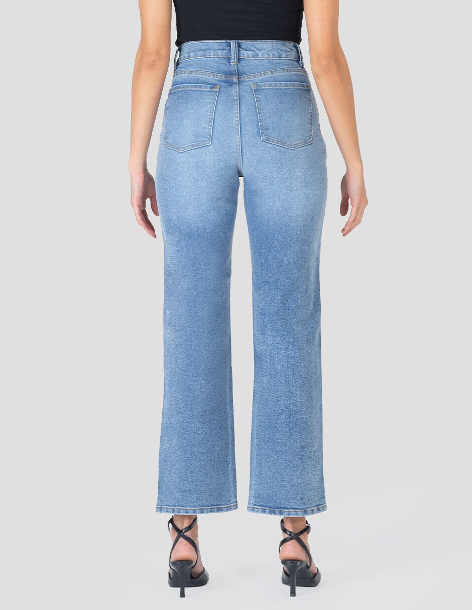 Jeans straight para mujer 2