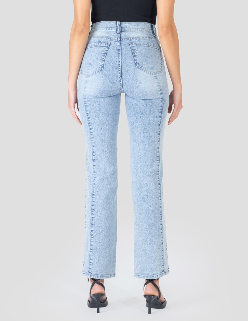 Jeans straight para mujer 2