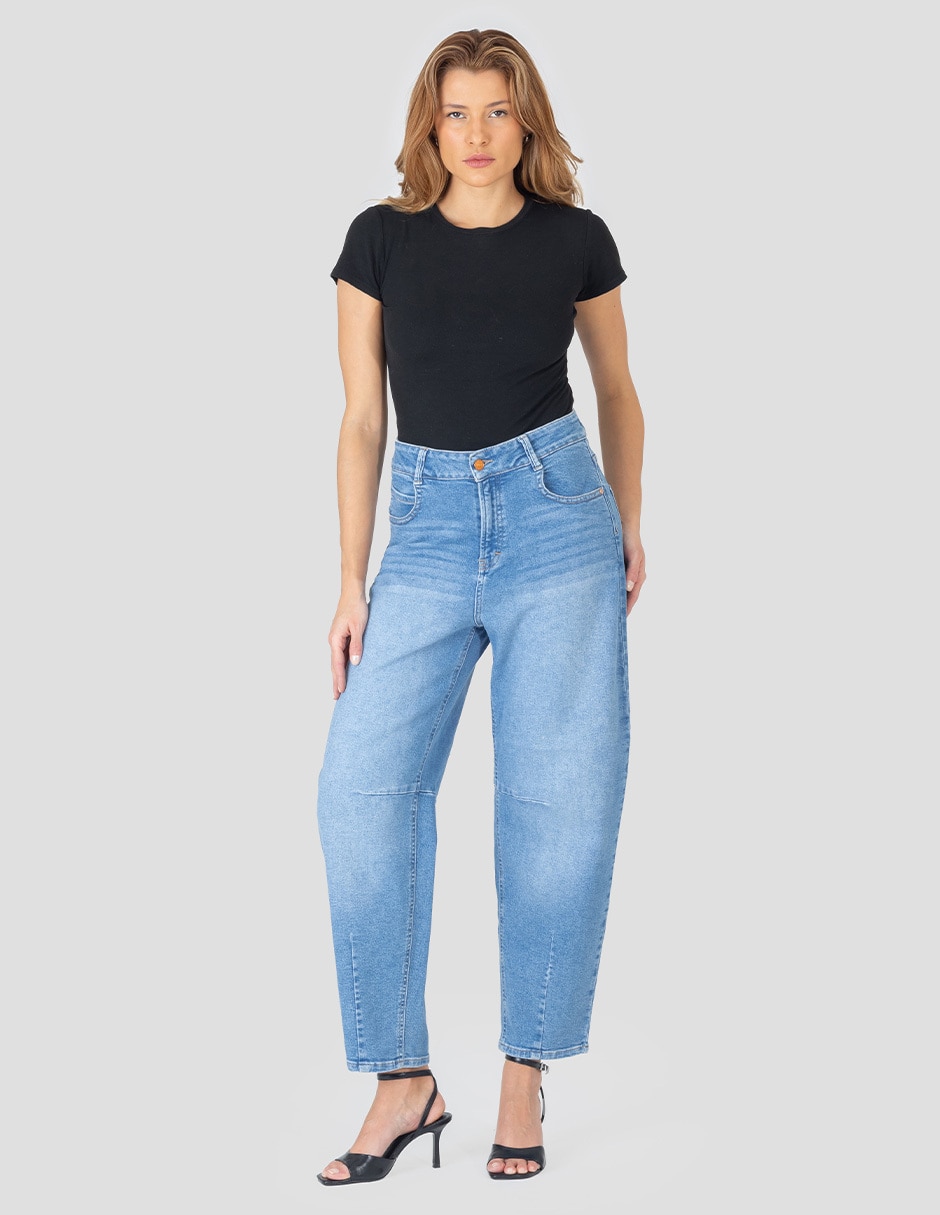 Jeans barrel para mujer 3