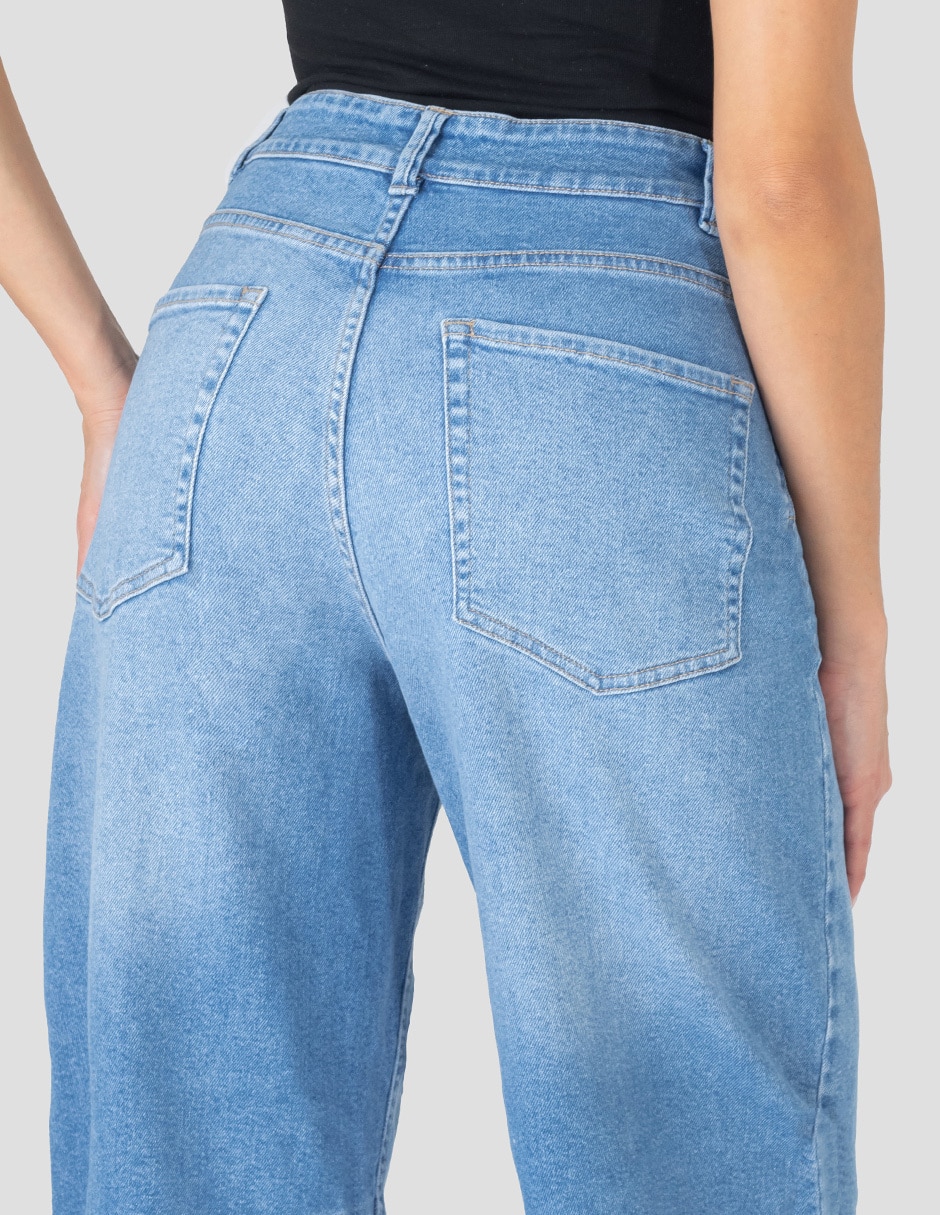 Jeans barrel para mujer 4