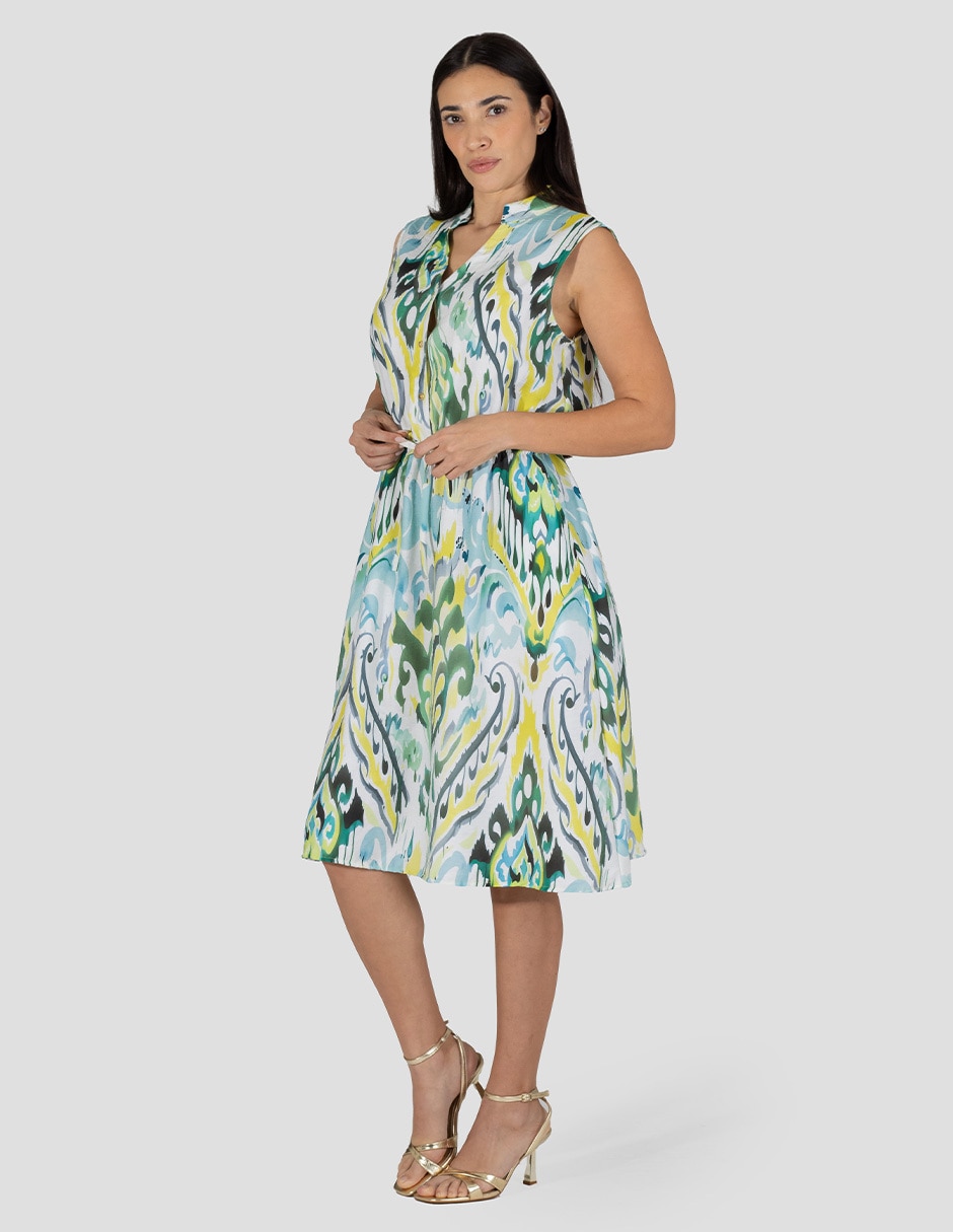Vestido a la rodilla casual para mujer 2