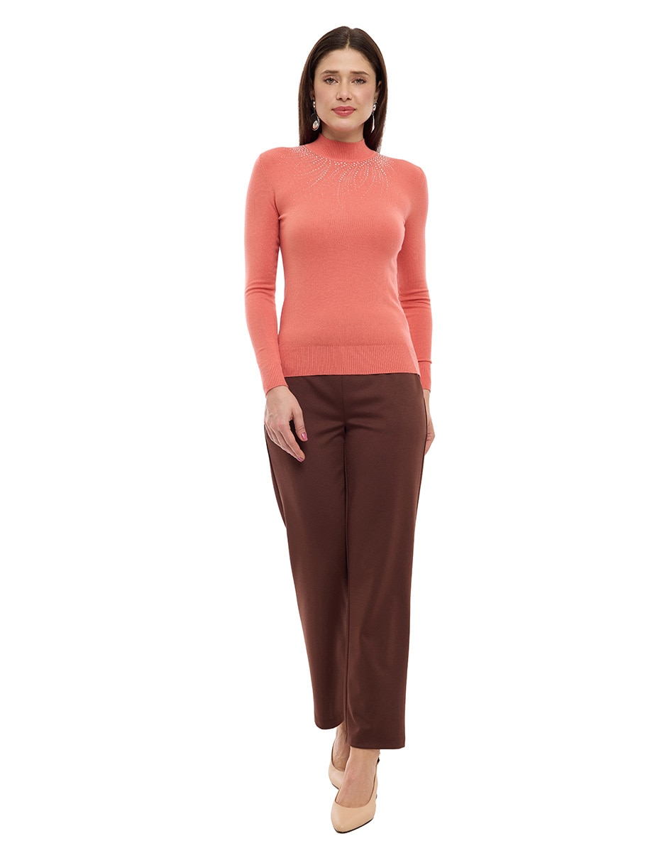 Suéter cuello alto para mujer 3