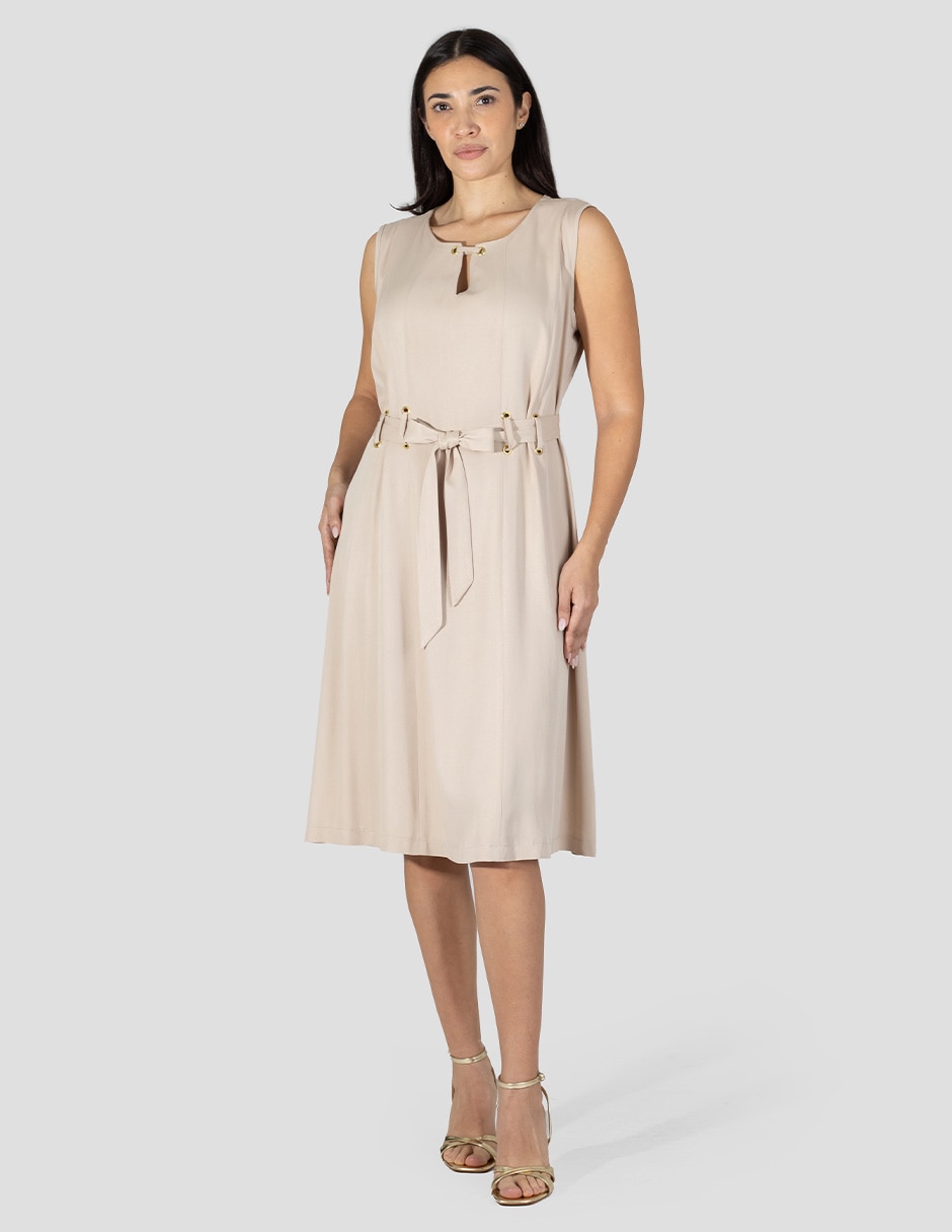 Vestido a la rodilla casual para mujer