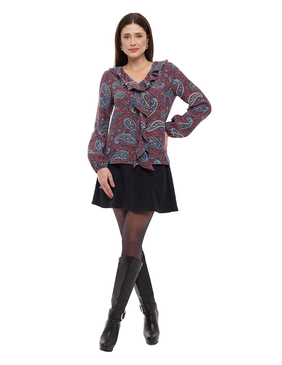 Blusa manga larga para mujer 3
