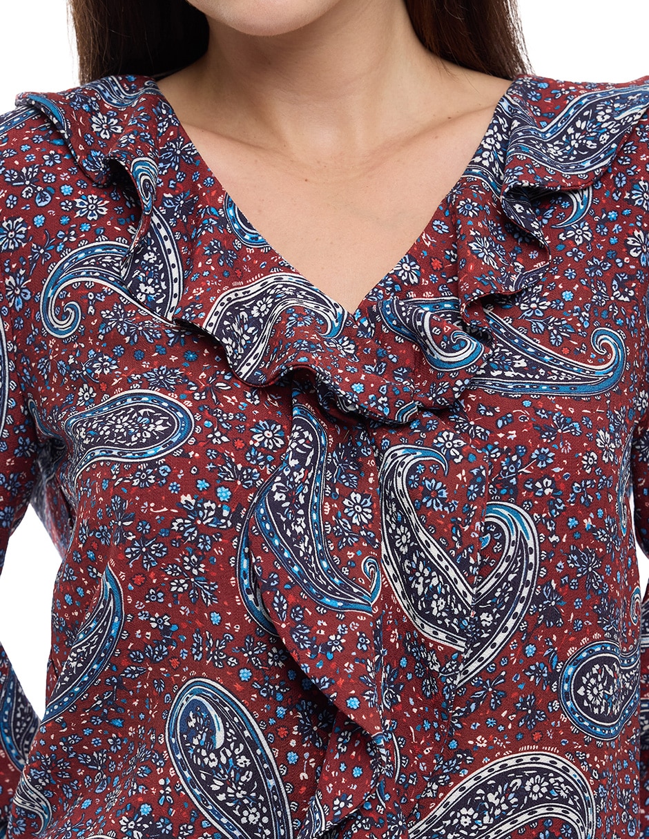 Blusa manga larga para mujer 4