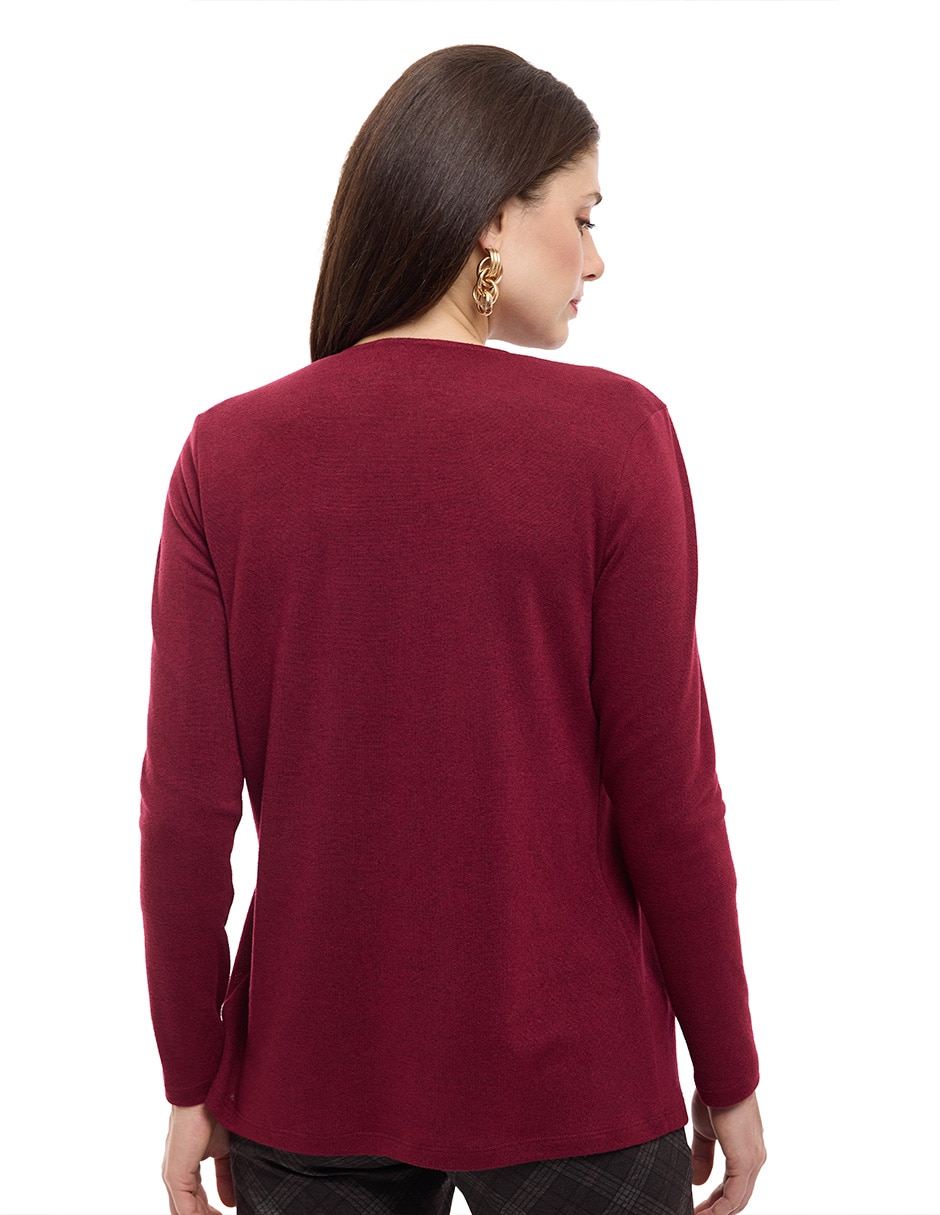 Suéter cuello abierto para mujer 2
