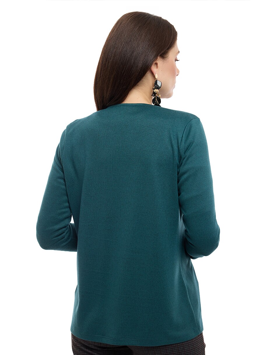 Suéter cuello abierto para mujer 2