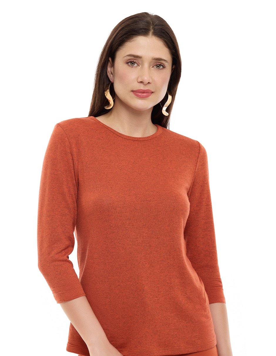 Blusa manga 3/4 para mujer Blusa manga 3/4 para mujer