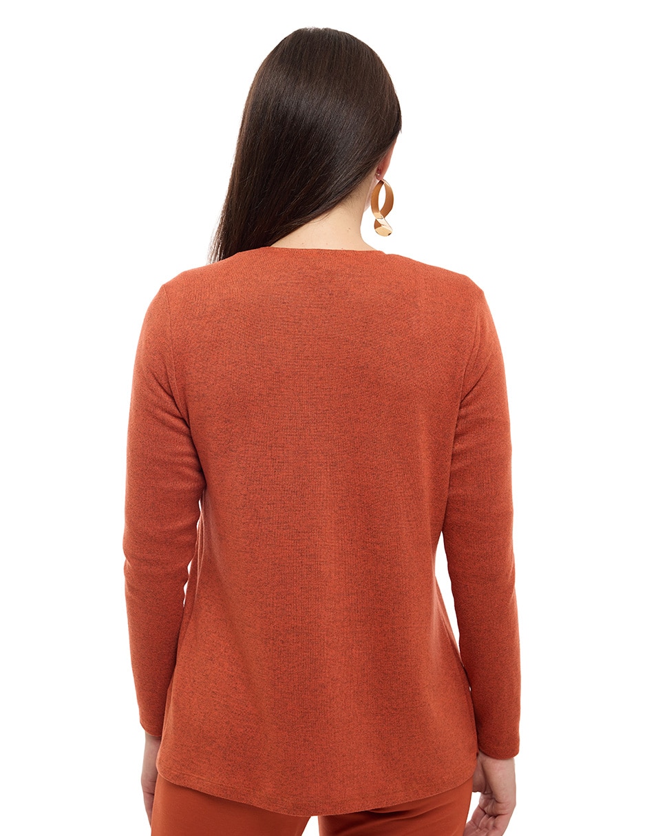 Suéter cuello abierto para mujer 2